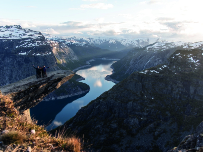 Scenic mountain view in Norway