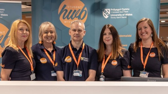 UWN Student Hwb staff members 